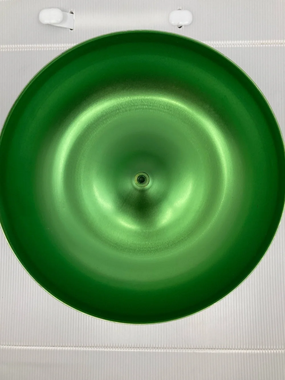 VINTAGE MCM GREEN ANODIZED APPLE ICE BUCKET COOKIE JAR